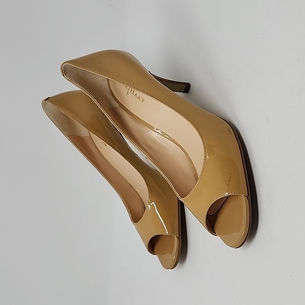 Cole Haan Peep Toe Women's Heel Pumps Nude Size 7
